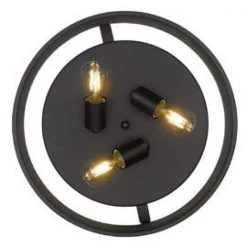 Channing 15 in. 3-Light Matte Black Flush Mount by Golden Lighting -Golden Lighting Shop 15 in matte black with matte black golden lighting flush mount lights 3168 fm15 blk blk 4f 1000