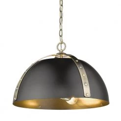 Aldrich 3-Light Pendant in Aged Brass by Golden Lighting 11 Aldrich 3-Light Pendant in Aged Brass by Golden Lighting -Golden Lighting Shop aged brass golden lighting chandeliers 6928 3p ab blk 1f 1000