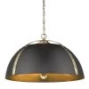 Aldrich AB 5-Light Pendant in Aged Brass by Golden Lighting