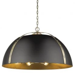 Aldrich AB 8-Light Pendant in Aged Brass by Golden Lighting