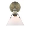 Orwell AB 1-Light Aged Brass Bath Light with Opal Glass Shade by Golden Lighting 2 Orwell AB 1-Light Aged Brass Bath Light with Opal Glass Shade by Golden Lighting -Golden Lighting Shop aged brass with opal shade golden lighting vanity lighting 3306 ba1 ab op 64 1000