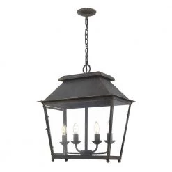 Abingdon Collection 4-Light Antique Black Iron Pendant by Golden Lighting -Golden Lighting Shop antique black iron golden lighting chandeliers 0804 4p abi c3 1000