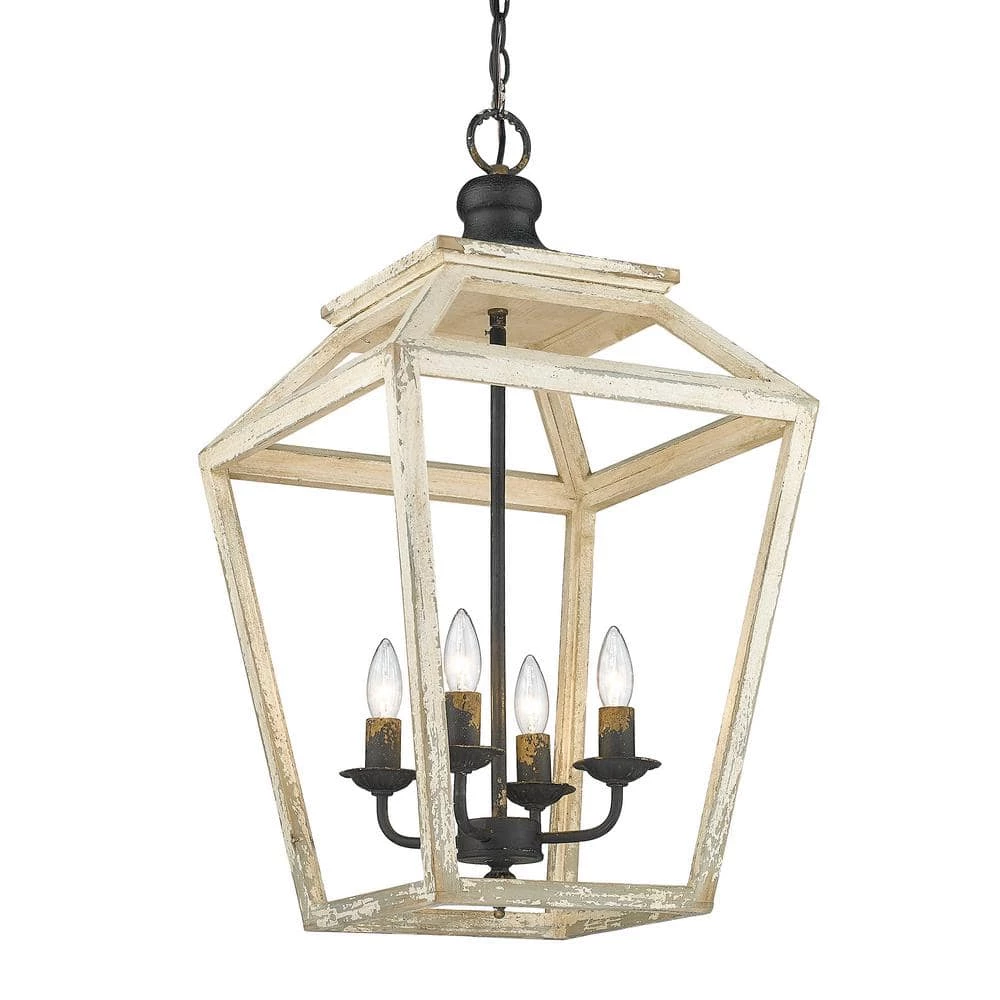 Haiden 4-Light Antique Black Iron Pendant by Golden Lighting 7 Haiden 4-Light Antique Black Iron Pendant by Golden Lighting - Image 5