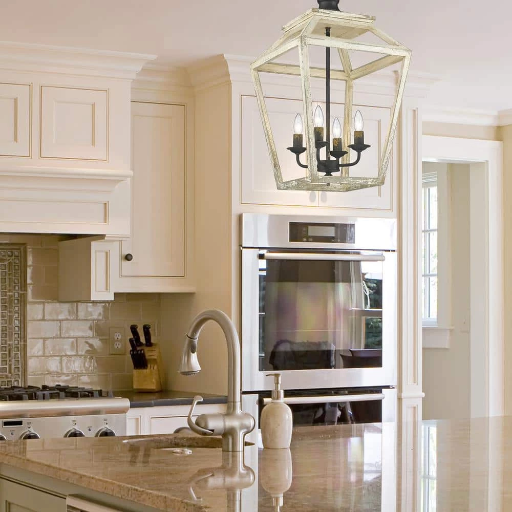 Haiden 4-Light Antique Black Iron Pendant by Golden Lighting 4 Haiden 4-Light Antique Black Iron Pendant by Golden Lighting - Image 2