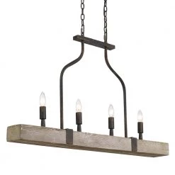 Meyer 4-Light Antique Black Iron Pendant by Golden Lighting -Golden Lighting Shop antique black iron golden lighting chandeliers 0866 lp abi 1f 1000