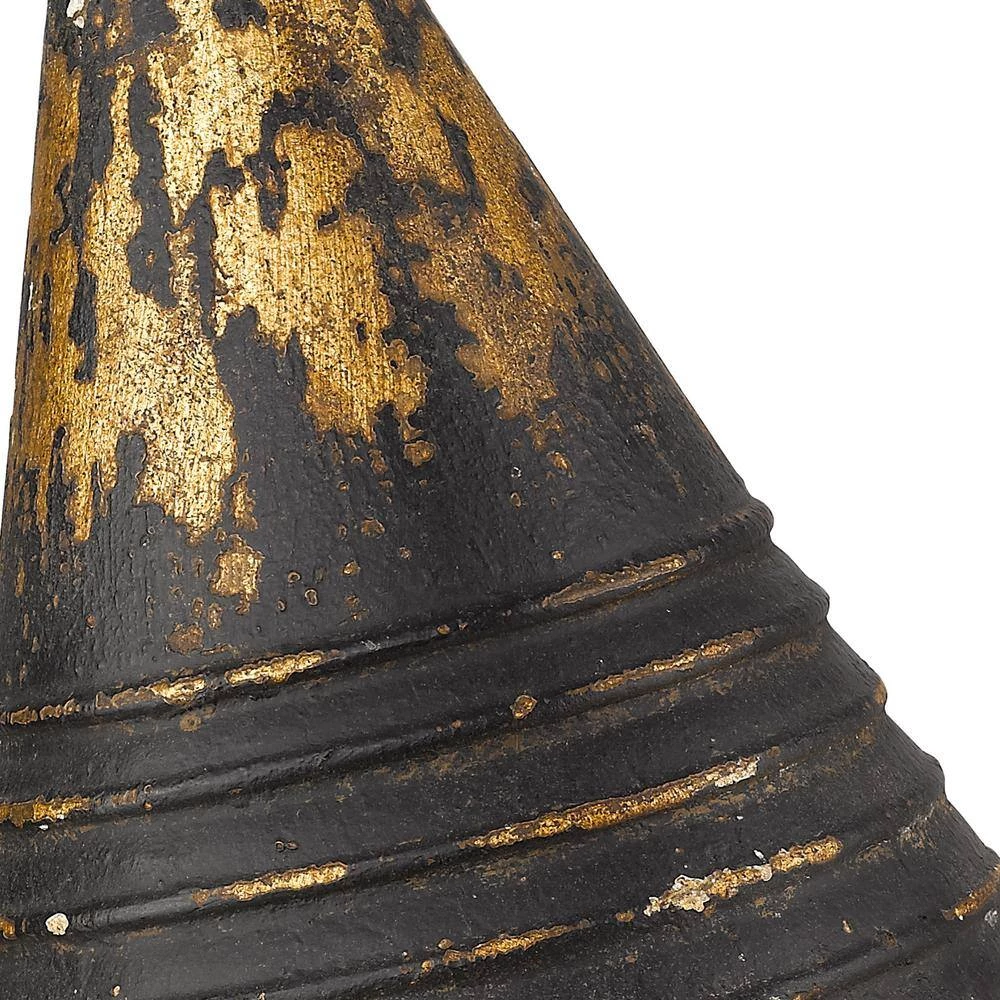 Hardy 1-Light Antique Black Iron Pendant with Antique Black Iron Shade by Golden Lighting 6 Hardy 1-Light Antique Black Iron Pendant with Antique Black Iron Shade by Golden Lighting - Image 4