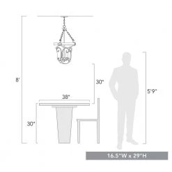 Madera 16.5 in. 3-Light Antique Black Iron Basket Chandelier by Golden Lighting 13 Madera 16.5 in. 3-Light Antique Black Iron Basket Chandelier by Golden Lighting -Golden Lighting Shop antique black iron golden lighting chandeliers 1821 3p abi cdw fa 1000