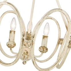 Sabrina 3-Light Antique Ivory Pendant by Golden Lighting 10 Sabrina 3-Light Antique Ivory Pendant by Golden Lighting -Golden Lighting Shop antique ivory golden lighting chandeliers 0852 3p ai 4f 1000