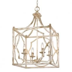 Laurent Collection 4-Light Antique Ivory Pendant by Golden Lighting -Golden Lighting Shop antique ivory golden lighting chandeliers 0885 4p ai 4f 1000
