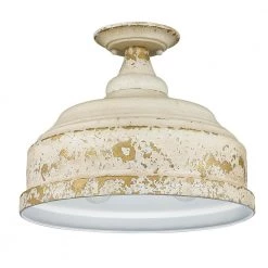 Keating 13.75 in. 3-Light Antique Ivory Semi-Flush Mount by Golden Lighting 9 Keating 13.75 in. 3-Light Antique Ivory Semi-Flush Mount by Golden Lighting -Golden Lighting Shop antique ivory golden lighting flush mount lights 0806 sf ai 4f 1000
