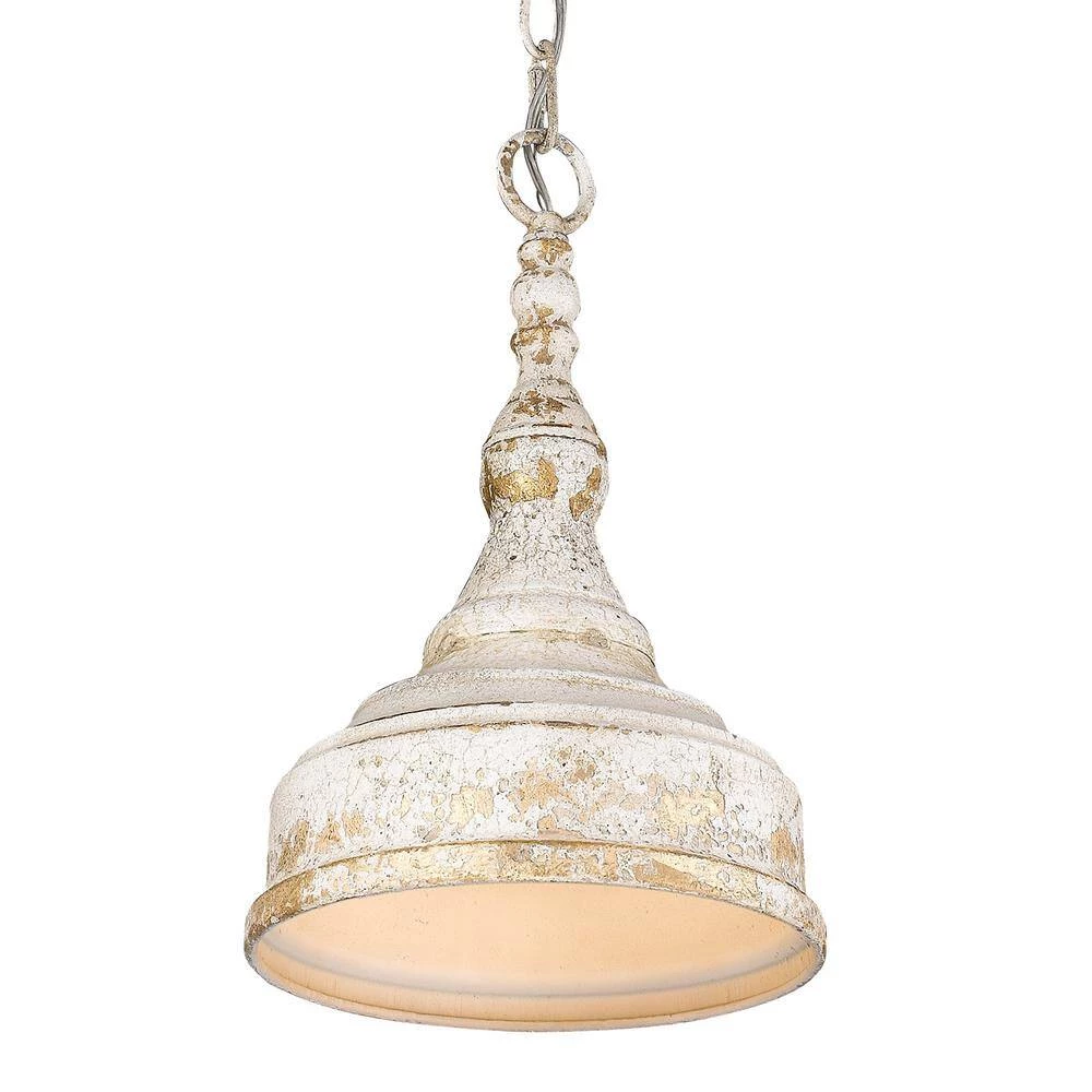 Keating Collection 1-Light Antique Ivory Pendant by Golden Lighting 7 Keating Collection 1-Light Antique Ivory Pendant by Golden Lighting - Image 5