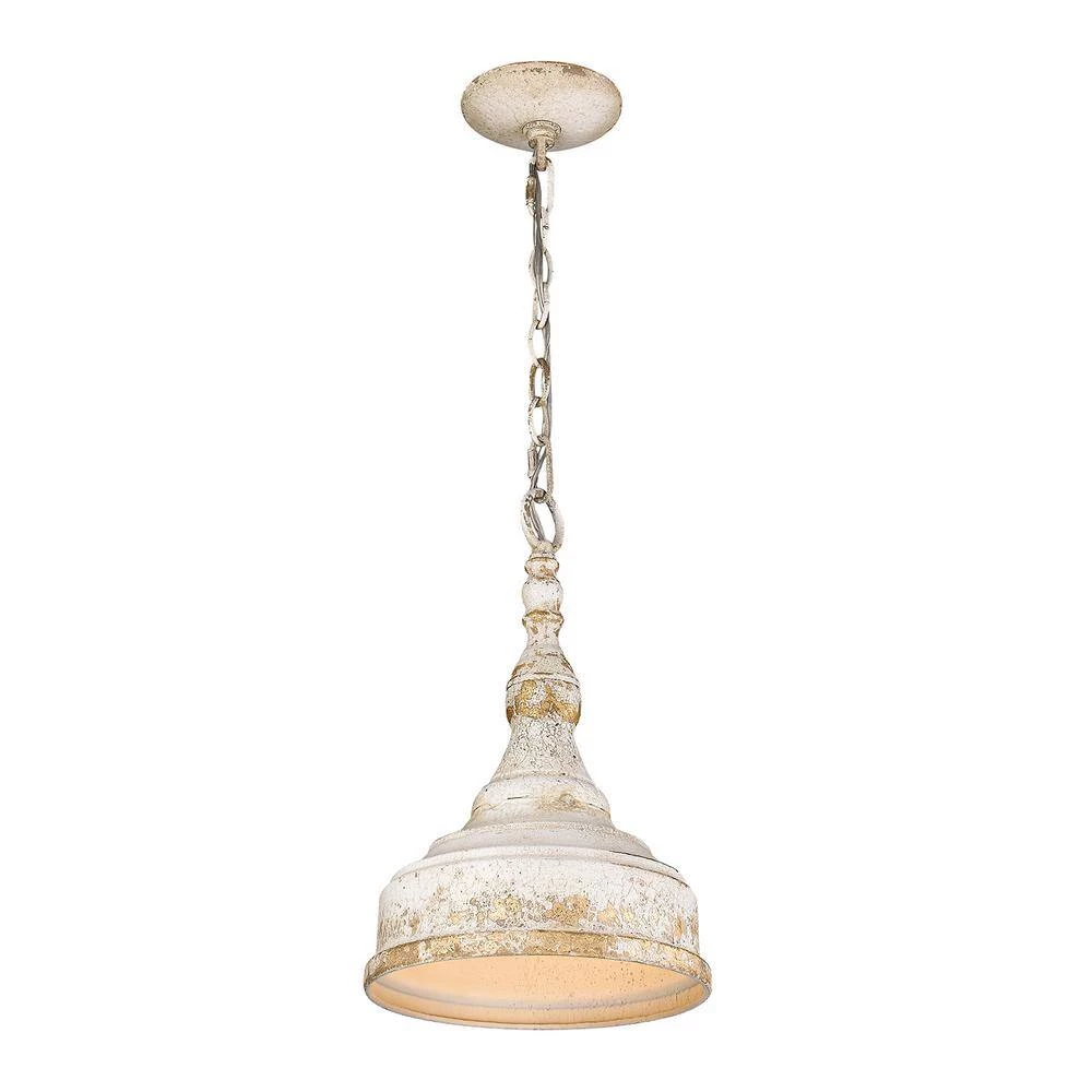 Keating Collection 1-Light Antique Ivory Pendant by Golden Lighting 5 Keating Collection 1-Light Antique Ivory Pendant by Golden Lighting - Image 3