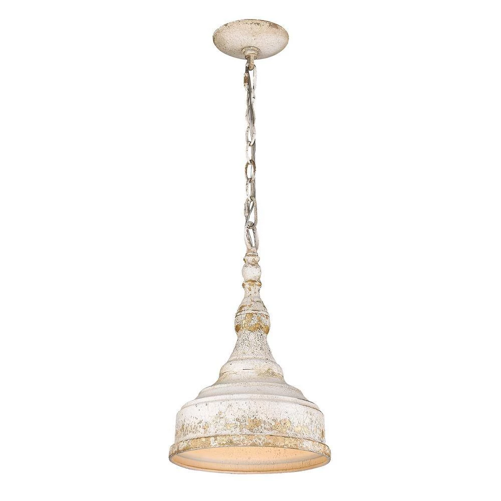 Keating Collection 1-Light Antique Ivory Pendant by Golden Lighting 4 Keating Collection 1-Light Antique Ivory Pendant by Golden Lighting - Image 2