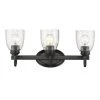 Parrish 3-Light Black Bath Light by Golden Lighting -Golden Lighting Shop black 3 light golden lighting wall sconces 8001 ba3 blk sd 64 1000