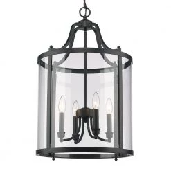 Payton 4-Light Black Pendant by Golden Lighting 11 Payton 4-Light Black Pendant by Golden Lighting -Golden Lighting Shop black golden lighting chandeliers 1157 4p blk 4f 1000