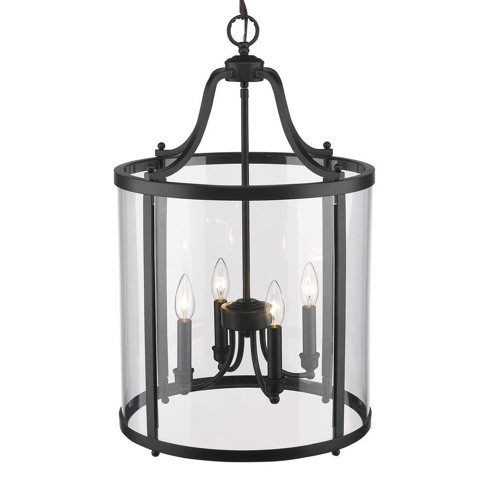 Payton 4-Light Black Pendant by Golden Lighting 5 Payton 4-Light Black Pendant by Golden Lighting - Image 3