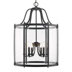 Payton 6-Light Black Pendant by Golden Lighting -Golden Lighting Shop black golden lighting chandeliers 1157 6p blk c3 1000