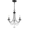 Mirabella 3-Light Mini Chandelier in Black by Golden Lighting