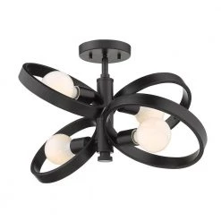 Sloane 4-Light Black Chandelier by Golden Lighting 9 Sloane 4-Light Black Chandelier by Golden Lighting -Golden Lighting Shop black golden lighting chandeliers 8330 4 blk 1f 1000