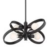 Sloane 4-Light Black Chandelier by Golden Lighting 1 Sloane 4-Light Black Chandelier by Golden Lighting -Golden Lighting Shop black golden lighting chandeliers 8330 4 blk 64 1000