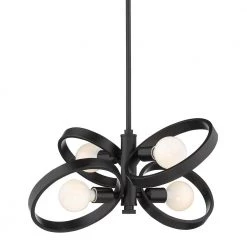 Sloane 21.38 in. 4-Light Black Semi-Flush Mount by Golden Lighting 9 Sloane 21.38 in. 4-Light Black Semi-Flush Mount by Golden Lighting -Golden Lighting Shop black golden lighting flush mount lights 8330 4sf blk 1f 1000