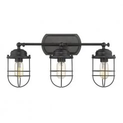 Seaport 3-Light Black Track/Semi-Flush Mount Light by Golden Lighting -Golden Lighting Shop black golden lighting flush mount lights 9808 lsf blk 1f 1000