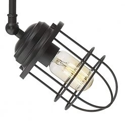 Seaport 3-Light Black Track/Semi-Flush Mount Light by Golden Lighting -Golden Lighting Shop black golden lighting flush mount lights 9808 lsf blk 4f 1000