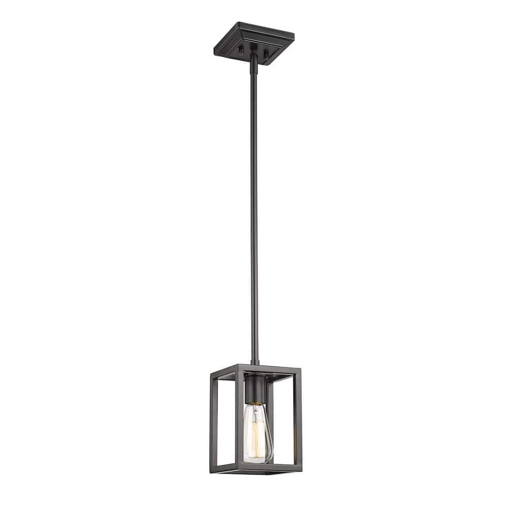 Wesson 1-Light Smooth Black Mini-Pendant by Golden Lighting 6 Wesson 1-Light Smooth Black Mini-Pendant by Golden Lighting - Image 4