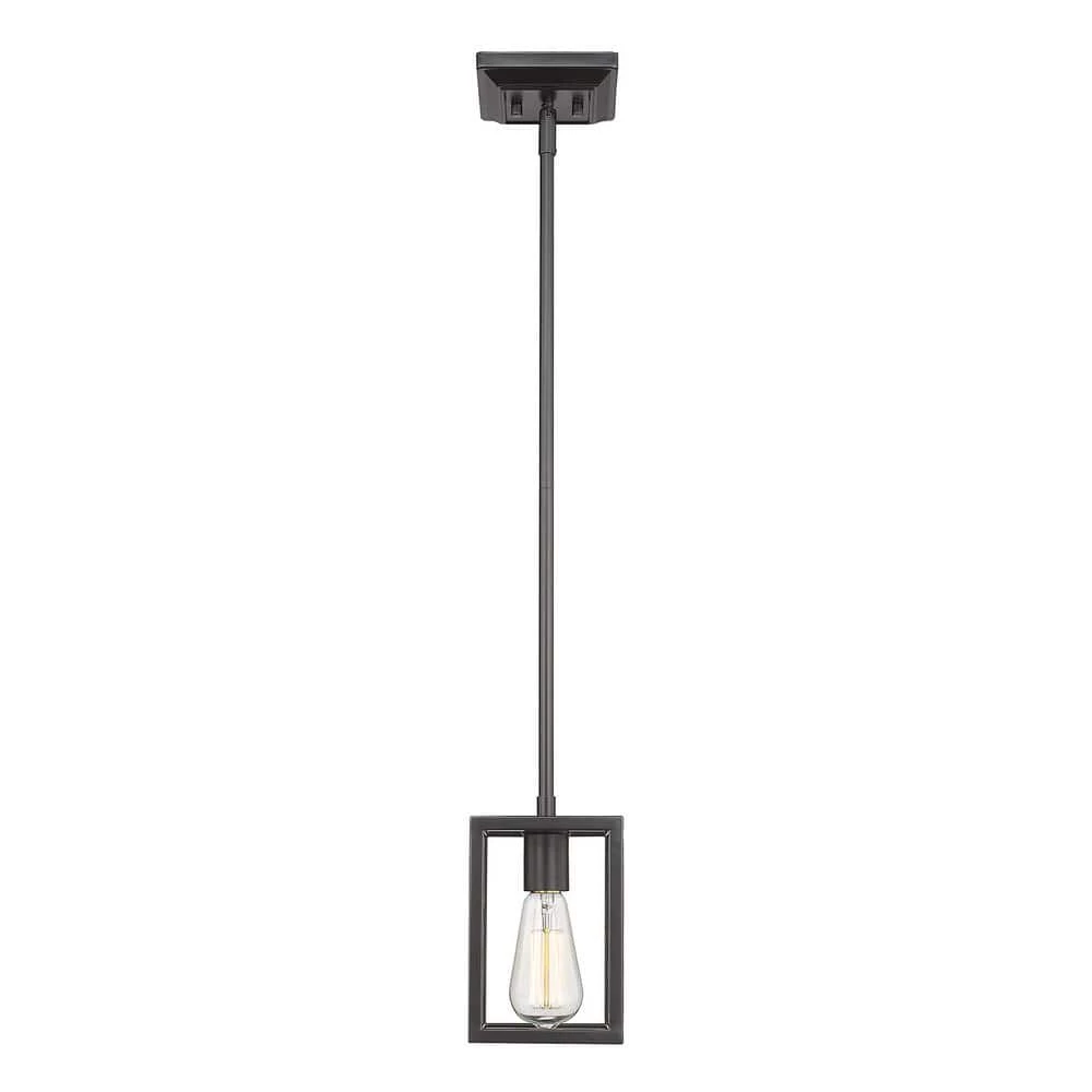 Wesson 1-Light Smooth Black Mini-Pendant by Golden Lighting 3 Wesson 1-Light Smooth Black Mini-Pendant by Golden Lighting