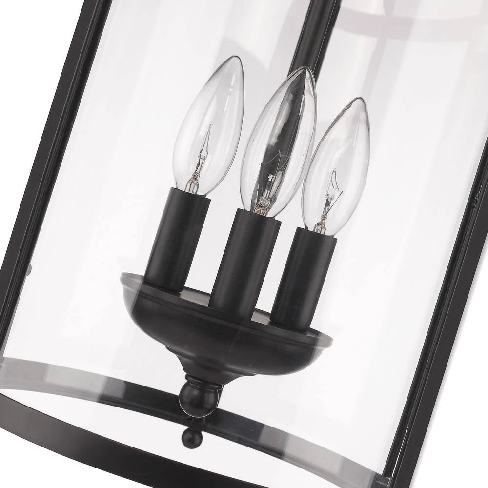 Tiva Collection 3-Light Black Pendant by Golden Lighting 5 Tiva Collection 3-Light Black Pendant by Golden Lighting - Image 3