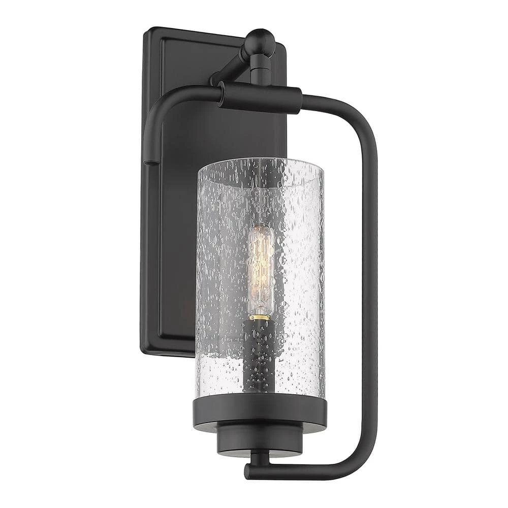 Holden 1-Light Black Wall Sconce by Golden Lighting 3 Holden 1-Light Black Wall Sconce by Golden Lighting