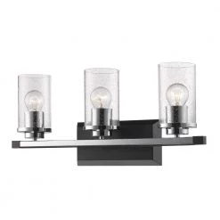 Mercer 3-Light Black Bath Light by Golden Lighting 13 Mercer 3-Light Black Bath Light by Golden Lighting -Golden Lighting Shop black golden lighting vanity lighting 4309 ba3 blk sd 44 1000