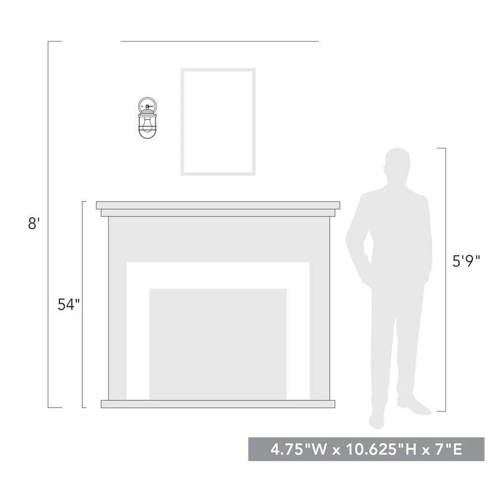 Seaport Collection 1-Light Black Sconce Bath Vanity Light by Golden Lighting 7 Seaport Collection 1-Light Black Sconce Bath Vanity Light by Golden Lighting - Image 5