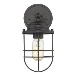 Seaport Collection 1-Light Black Sconce Bath Vanity Light by Golden Lighting 9 Seaport Collection 1-Light Black Sconce Bath Vanity Light by Golden Lighting -Golden Lighting Shop black golden lighting vanity lighting 9808 1w blk c3 1000