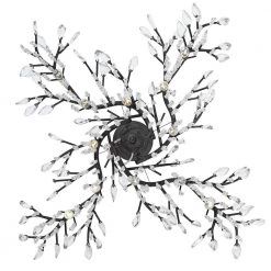 Autumn Twilight BI 12-Light Black Iron Crystal Chandelier by Golden Lighting -Golden Lighting Shop black iron golden lighting chandeliers 9903 12 bi 44 1000