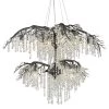 Autumn Twilight 18-Light Black Iron Crystal Chandelier by Golden Lighting