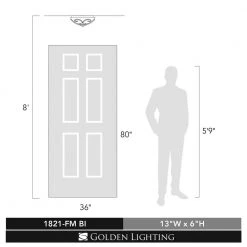 Madera Collection 3-Light Black Iron Flush Mount by Golden Lighting -Golden Lighting Shop black iron golden lighting flush mount lights 82fmmpbi 44 1000