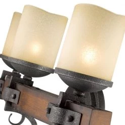Madera 3-Light Black Iron with Toscano Glass Bath Vanity Light by Golden Lighting -Golden Lighting Shop black iron golden lighting vanity lighting 82ba3mpbi 44 1000