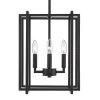 Tribeca 4-Light Black with Black Accents Chandelier by Golden Lighting -Golden Lighting Shop black with black accents golden lighting chandeliers 6070 4 blk blk 64 1000
