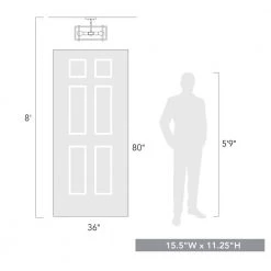 Tribeca 15.5 in. 4-Light Black with Black Accents Semi-Flush Mount by Golden Lighting -Golden Lighting Shop black with black accents golden lighting flush mount lights 6070 sf blk blk 4f 1000