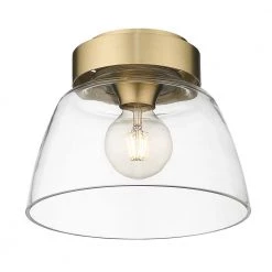 10 in. Remy Flush Mount by Golden Lighting 10 10 in. Remy Flush Mount by Golden Lighting -Golden Lighting Shop brushed champagne bronze clear glass golden lighting flush mount lights 0314 fm10 bcb clr 4f 1000