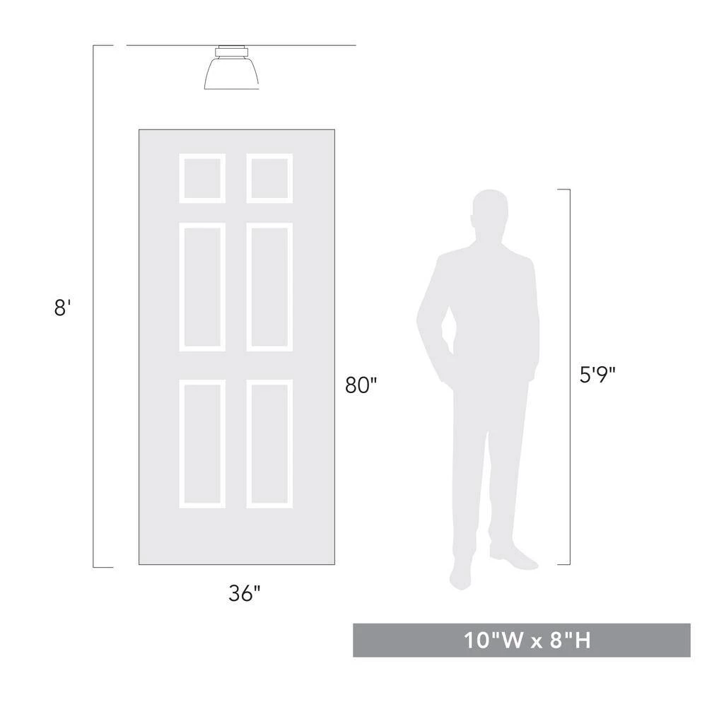 10 in. Remy Flush Mount by Golden Lighting 8 10 in. Remy Flush Mount by Golden Lighting - Image 6