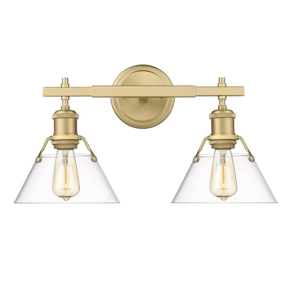 Orwell 2-Light Brushed Champagne Bronze Bath Vanity by Golden Lighting 4 Orwell 2-Light Brushed Champagne Bronze Bath Vanity by Golden Lighting - Image 2