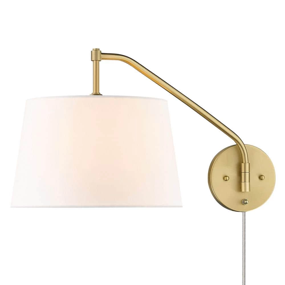 Ryleigh 0.75 in. 1-Light Brushed Champagne Bronze Sconce by Golden Lighting 6 Ryleigh 0.75 in. 1-Light Brushed Champagne Bronze Sconce by Golden Lighting - Image 4