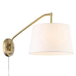 Ryleigh 0.75 in. 1-Light Brushed Champagne Bronze Sconce by Golden Lighting