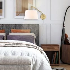 Ryleigh 0.75 in. 1-Light Brushed Champagne Bronze Sconce by Golden Lighting 13 Ryleigh 0.75 in. 1-Light Brushed Champagne Bronze Sconce by Golden Lighting -Golden Lighting Shop brushed champagne bronze golden lighting vanity lighting 3694 a1w bcb mws fa 1000