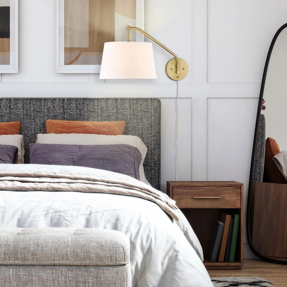 Ryleigh 0.75 in. 1-Light Brushed Champagne Bronze Sconce by Golden Lighting 8 Ryleigh 0.75 in. 1-Light Brushed Champagne Bronze Sconce by Golden Lighting - Image 6