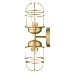 Seaport 4.63 in. Brushed Champagne Bronze Sconce by Golden Lighting -Golden Lighting Shop brushed champagne bronze golden lighting vanity lighting 9808 2w bcb 4f 1000
