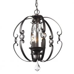 Ella 3-Light Brushed Etruscan Bronze Pendant by Golden Lighting 8 Ella 3-Light Brushed Etruscan Bronze Pendant by Golden Lighting -Golden Lighting Shop brushed etruscan bronze golden lighting chandeliers 1323 3p ebb 4f 1000