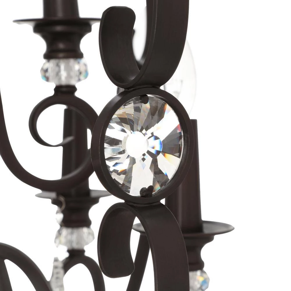 Ella 9-Light Brushed Etruscan Bronze Chandelier by Golden Lighting 7 Ella 9-Light Brushed Etruscan Bronze Chandelier by Golden Lighting - Image 5